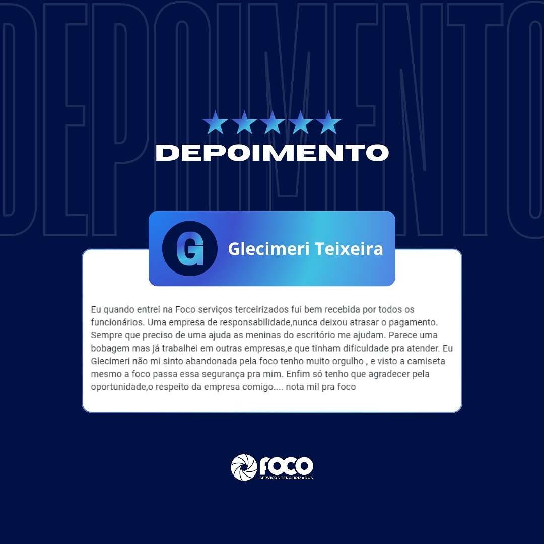 Depoimento de cliente da Foco